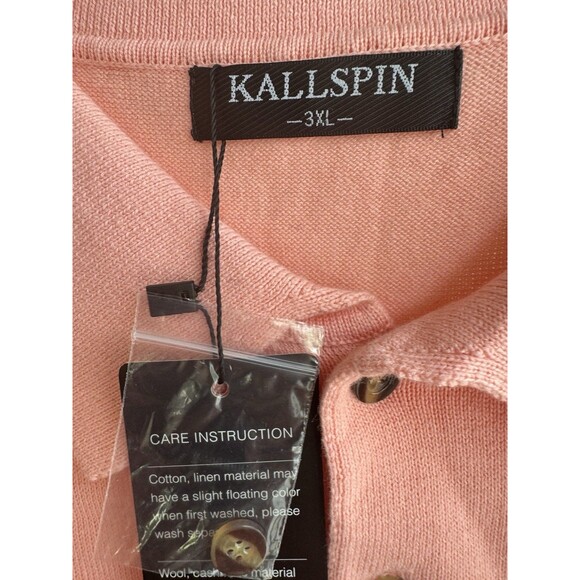 Kallspin Men's Cotton Knit Polo Sweater Classic Casual  Collared Pullover 3XL - Picture 14 of 15